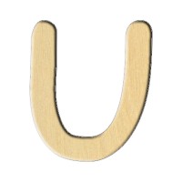 Заготовка Дер. 243 "Буква U (Анг.)" 6,1Х7 См