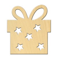 Заготовка Дер. 495 "Подарок" 7,5*8,5 См