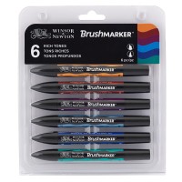 WN BRUSHMARKER 6 RICH TONES