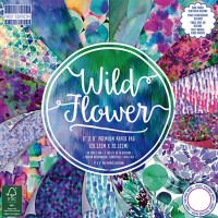 Набор бумаги для скрапбукинга,20х20см,Wild Flower
