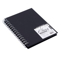 Эскизный блок с черными листами А5,40л,180г/м