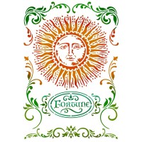 Stencil G cm. 21x29,7 Alchemy Sun                 