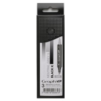 Комплект маркеров GRAPH'IT из 3 шт. - Black & Whit