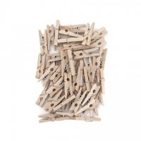 MINI WOODEN PEGS 2,5 CM, 40 PCS                   