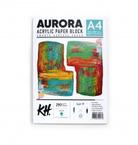 Блок из бумаги для акрила 20л, 290гр A4 , AURORA  