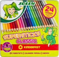 Набор Детских Цветных Карандашей 24Шт "Jolly"  Мет