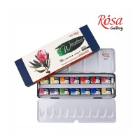 Набор акварельных красок  "Botanical" ROSA Gallery, металл.коробка, 14 цв.