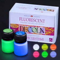 Акриловые краски к-т Декола 6х20мл FLUO           