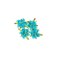 Gardenia 5Cm 4 Pcs In A Pack Sky Blue