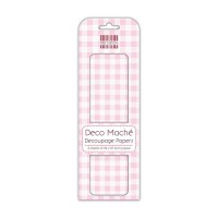First Edition Deco Mache  Pink Gingham