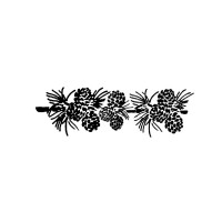 Шаблон B Cm. 38X15 Pine Cone Border