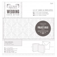 15х15Заготовки для открыток +конверты 25шт Wedding