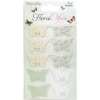 Dovecraft Floral Muse 3D Butterflies