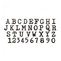 -50% Bigz Xl Alphabet Die Typo Upper By Tim Holtz