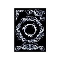 Шаблон 20X25 См /0.5 Мм Elegant Frame With Borders