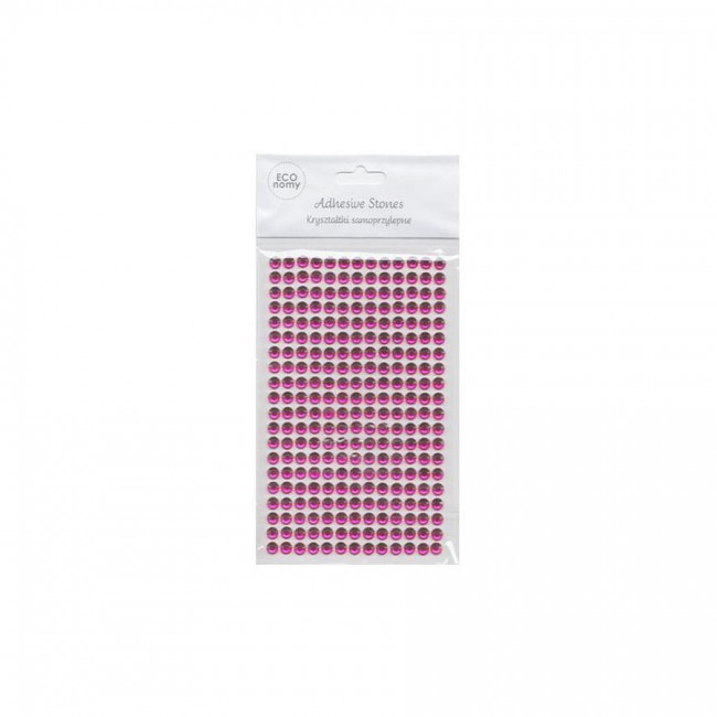 Adhesive Stones 6Mm, 260 Pcs. Pink