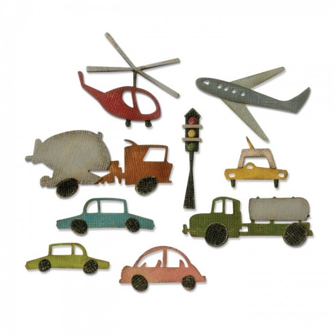 -50% Thinlits Die Set 19PK Cityscape Commute by Tim Holtz