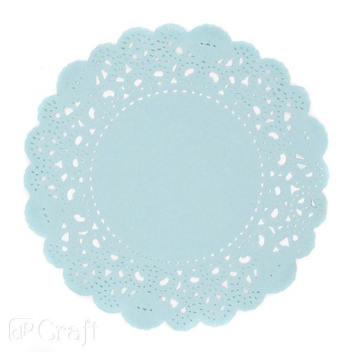 PAPER DOILIES 11 CM, 5 PCS BLUE