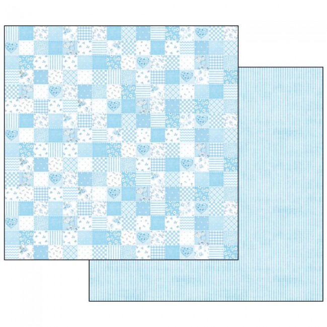 Double Face Paper Baby Boy blue patchwork