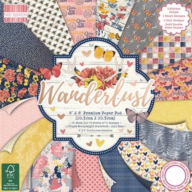 First Edition FSC 8x8 Wanderlust Paper Pad