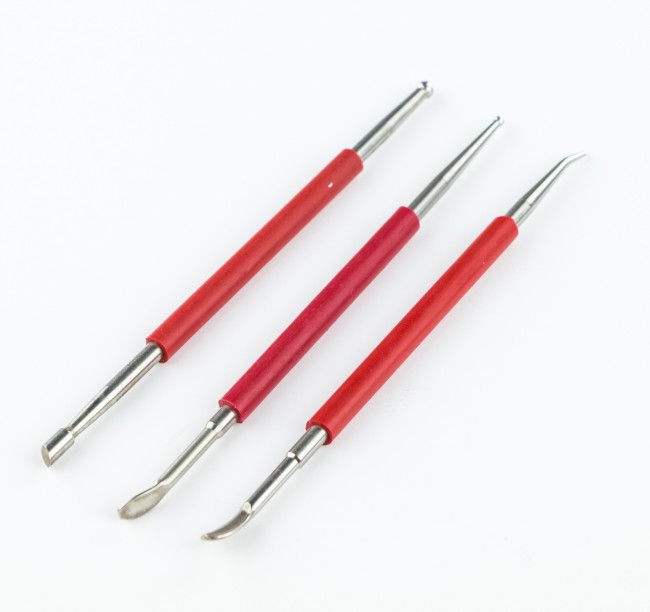 Pottery tools 3pc/set  steel head