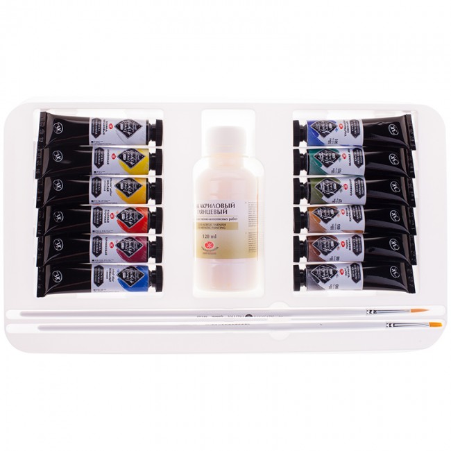 Acrylic colour set "Master Class" 12 x18ml, cardboard box