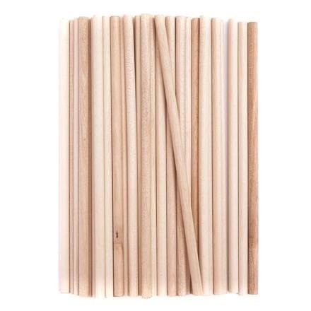 ROUND CREATIVE STICKS - NATURAL, 50 PCS