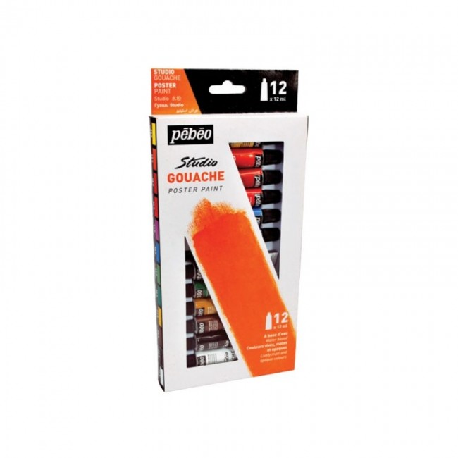 STUDIO GOUACHE  SET 12T12ML