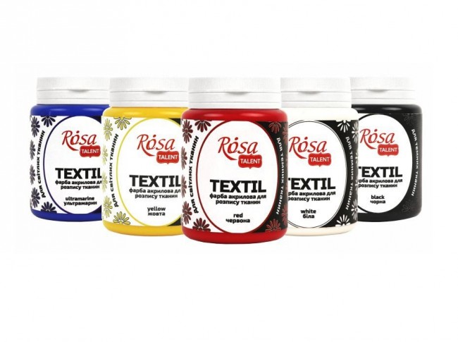 Acrylic paint for textil, 20ml, ROSA TALENT