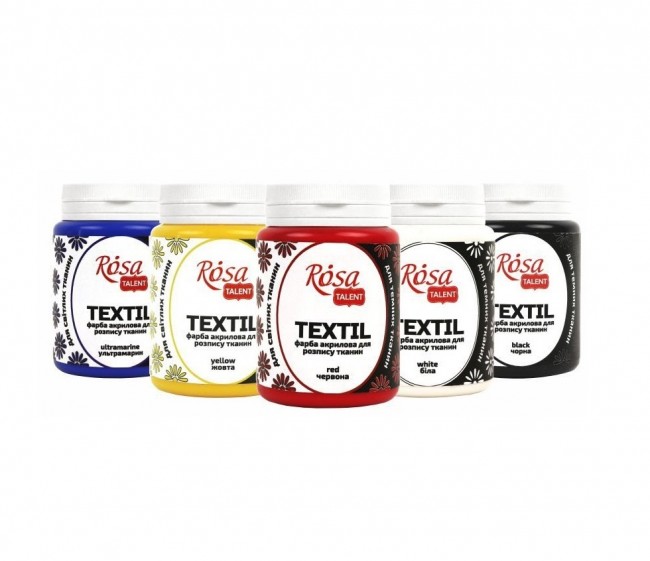 Acrylic paint for textil, 80ml, ROSA TALENT