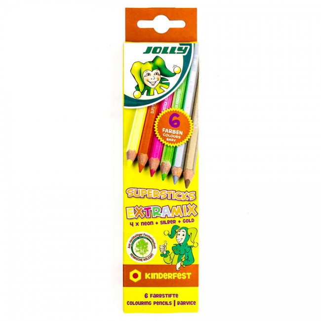 Set Of School Col.Pencils "Jolly"  6Pcs Extra"