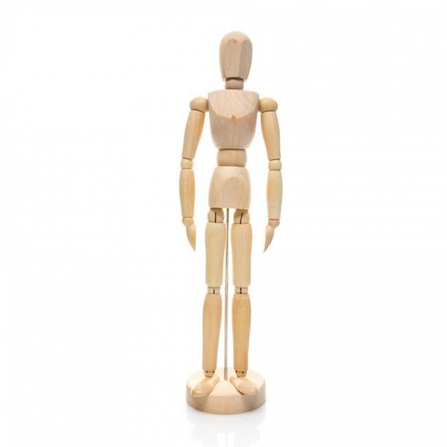 Manikins 12" Male Flexible Varnished