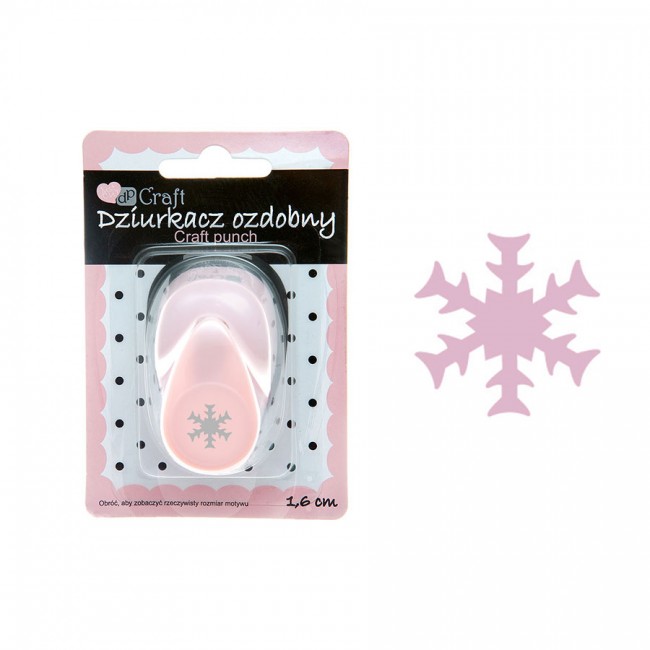 Craft punch 1,6 cm, Snowflake