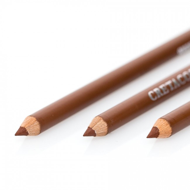 Cretacolor Oil Pencil Sepia Dark, Pack of 3