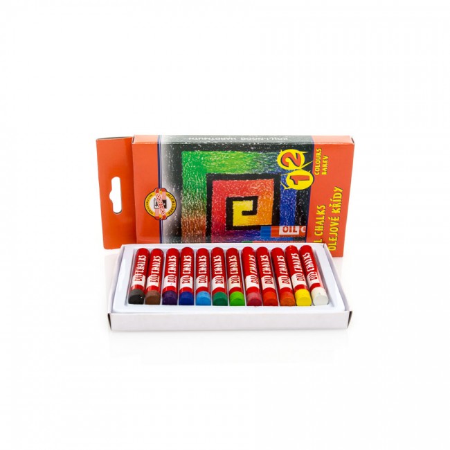 Sets Of Oil  Pastels 12Pcs, Koh-I-Noor