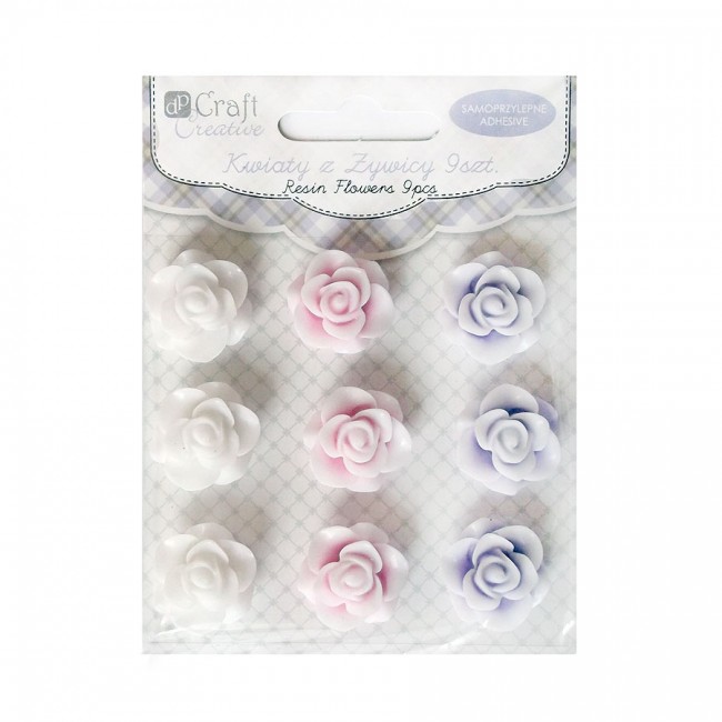 Resin Flowers 2Cm,9Pcs  Dalprint