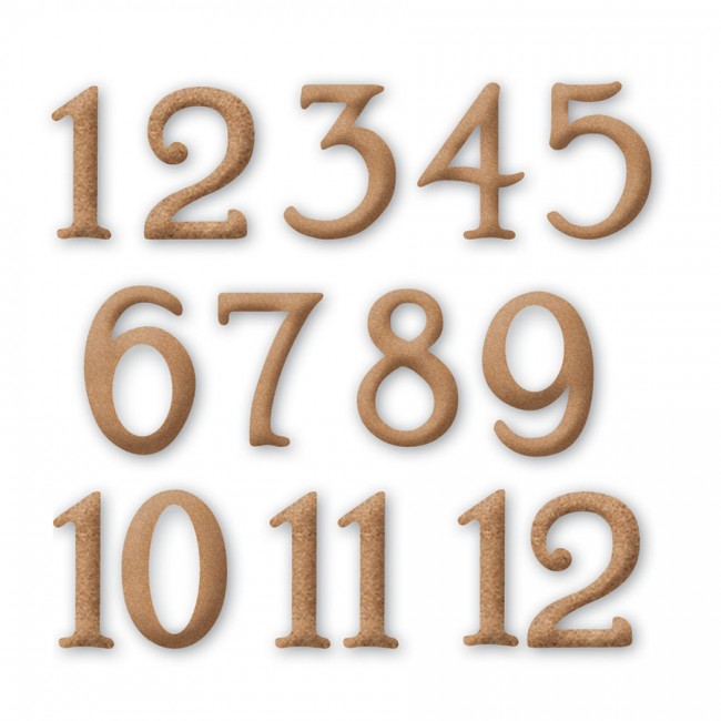 14 Pcs Pack - Arabic Numeral - H 4,5 Cm