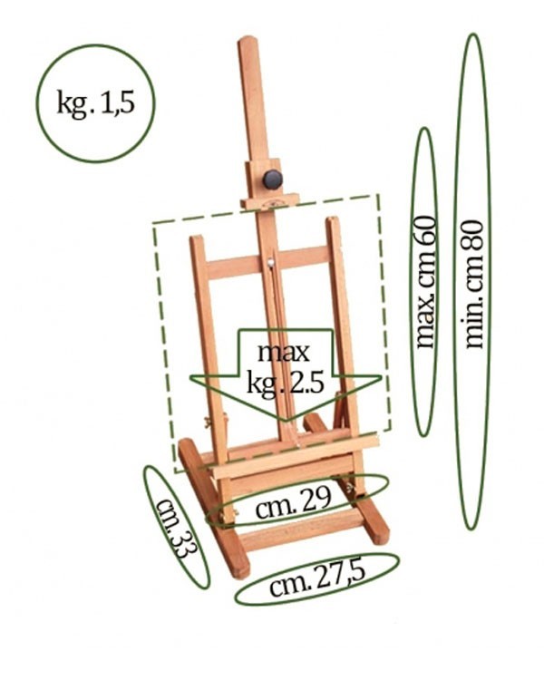 Table easel wooden art.10