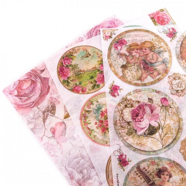 Rice decoupage A4