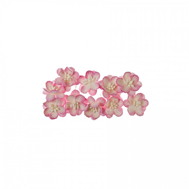 Cherry Blossom, 10 Pcs Red-White