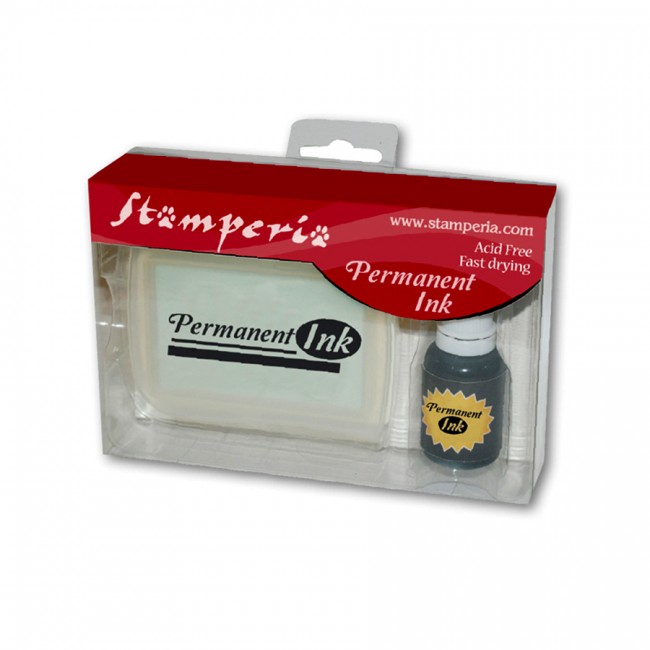 Dovecraft Embossing Pad, Permanent Ink - Black 20 Ml