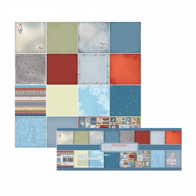 Paper and Cardstock pads 30x30cm, Once Upon A Winter  Eng 180Gms