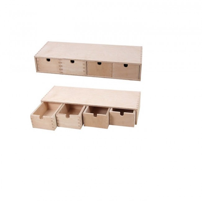 Bookcase Flat - 4 Drawers, 560X205X100Mm