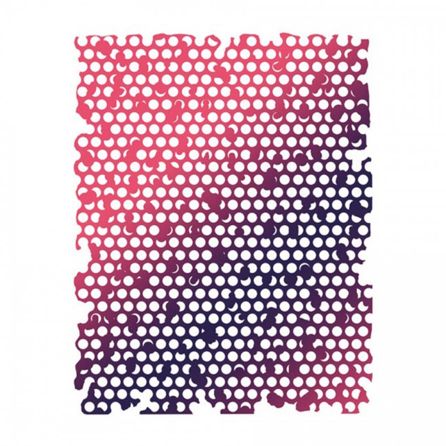 Thick Stencil Cm. 20X25/0,2Mm "Bee'S Nest" Texture