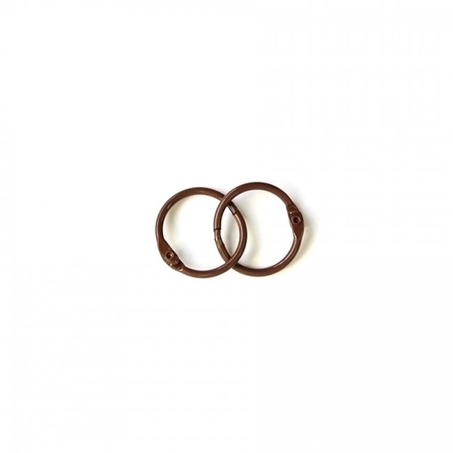 Album Metal Rings 20Mm Brown, 2Pcs
