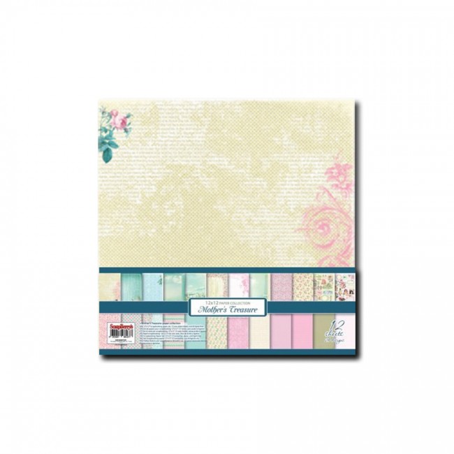 Paper and Cardstock pads 30x30cm, Mother'S Treasure 190Gsm 12 Sheet