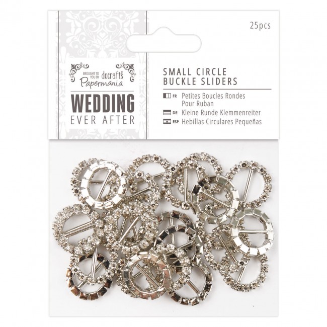 Small Circle Buckle Sliders (25pcs) - Wedding