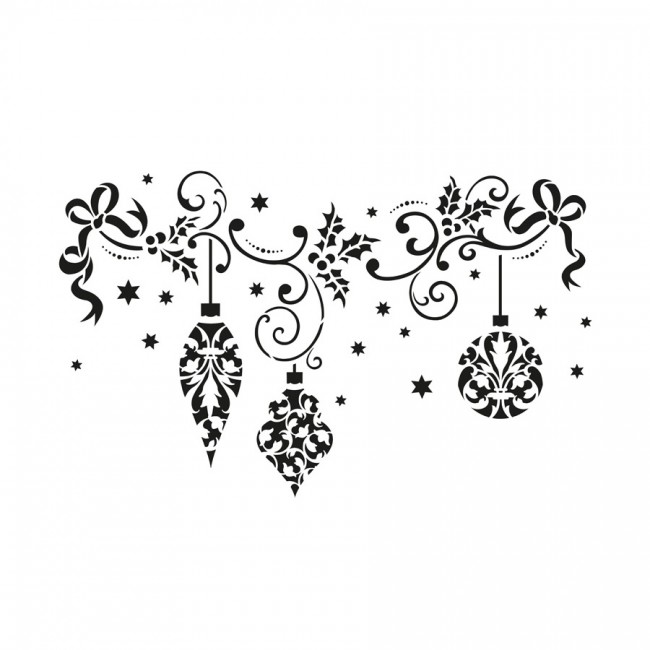 All-Purpose Stencil Xxl "Christmas Balls"
