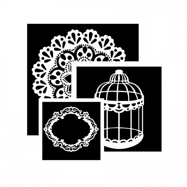 Stamperia stencils KSA10x10 cm