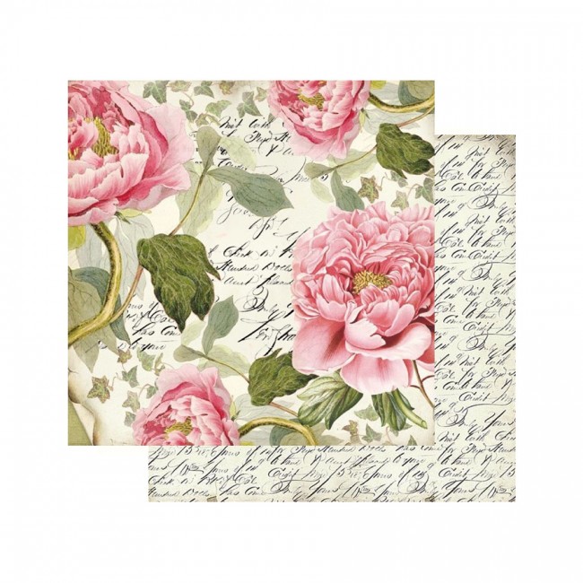 Double Face Scrap Paper -  Peony